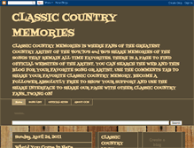 Tablet Screenshot of classiccountrymemories.blogspot.com