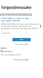 Mobile Screenshot of forgoodnesssake-anonymous.blogspot.com