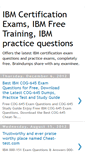 Mobile Screenshot of ibm-certification-exams.blogspot.com