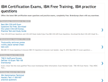 Tablet Screenshot of ibm-certification-exams.blogspot.com