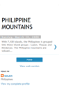 Mobile Screenshot of philippinemountains.blogspot.com