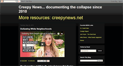Desktop Screenshot of creepynews.blogspot.com