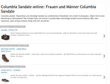 Tablet Screenshot of columbia-sandale.blogspot.com