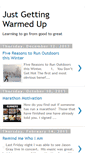 Mobile Screenshot of justgettingwarmedup.blogspot.com