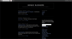 Desktop Screenshot of kosmicbloggers.blogspot.com