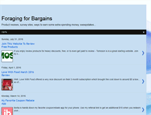 Tablet Screenshot of foragingforbargains.blogspot.com