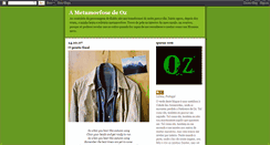 Desktop Screenshot of a-metamorfose-de-oz.blogspot.com