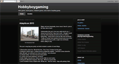 Desktop Screenshot of hobbyboygaming.blogspot.com