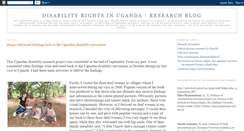 Desktop Screenshot of disability-uganda.blogspot.com