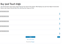 Tablet Screenshot of buyipodtouch64gb.blogspot.com