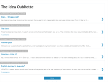 Tablet Screenshot of ideaoubliette.blogspot.com
