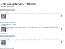 Tablet Screenshot of littlemissmuffetscraftymoments.blogspot.com