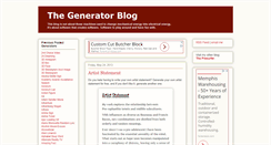 Desktop Screenshot of generatorblog.blogspot.com