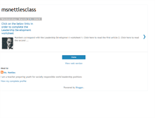 Tablet Screenshot of msnettlesclass.blogspot.com