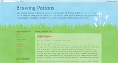 Desktop Screenshot of brewingpotions.blogspot.com