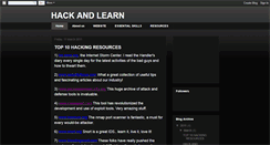 Desktop Screenshot of hacknlearn.blogspot.com