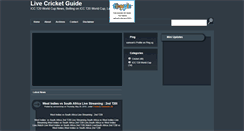 Desktop Screenshot of livecricket-cricketlivestreaming.blogspot.com