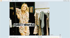 Desktop Screenshot of celebrityfashionblog.blogspot.com