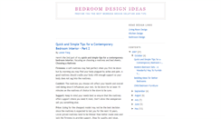 Desktop Screenshot of bedroom-design-ideas.blogspot.com