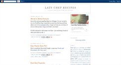 Desktop Screenshot of lazychefrecipes.blogspot.com