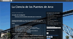 Desktop Screenshot of lacienciadelospuentes.blogspot.com