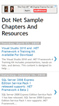 Mobile Screenshot of dotnetsamplechapters.blogspot.com