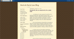 Desktop Screenshot of davisanddavislaw.blogspot.com