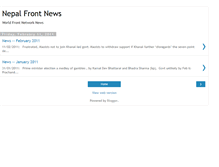 Tablet Screenshot of nepal-frontnews.blogspot.com