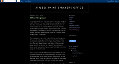 Desktop Screenshot of airless-paint-sprayers-office.blogspot.com