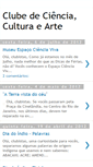 Mobile Screenshot of clubedecienciaculturaearte.blogspot.com
