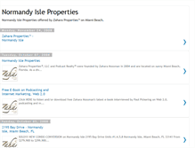 Tablet Screenshot of normandyisleproperties.blogspot.com