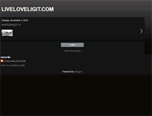 Tablet Screenshot of liveloveligit.blogspot.com