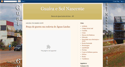 Desktop Screenshot of guairasolnascente.blogspot.com