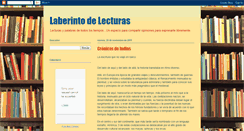 Desktop Screenshot of laberintodelecturas.blogspot.com