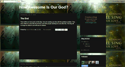 Desktop Screenshot of howawesomeisgod.blogspot.com