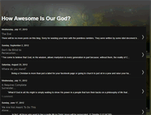 Tablet Screenshot of howawesomeisgod.blogspot.com