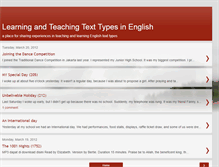 Tablet Screenshot of englishtexttypes.blogspot.com