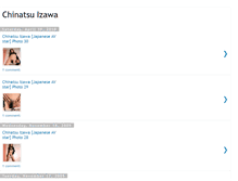 Tablet Screenshot of chinatsu-izawa.blogspot.com