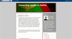 Desktop Screenshot of canada2zambia.blogspot.com