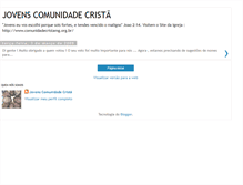 Tablet Screenshot of jovenscomunidadecrista.blogspot.com