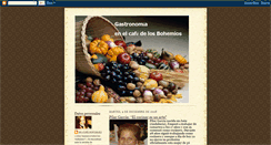 Desktop Screenshot of gastronomiaenelcafedelosbohemios.blogspot.com