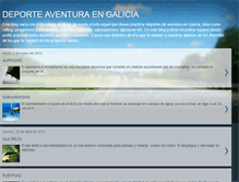 Tablet Screenshot of deporteaventuraengalicia.blogspot.com