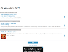 Tablet Screenshot of glamandsleazeforever.blogspot.com