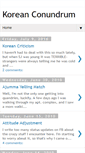 Mobile Screenshot of koreanconundrum.blogspot.com