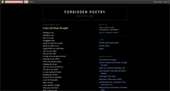 Desktop Screenshot of forbiddenpoetry.blogspot.com