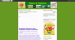 Desktop Screenshot of historiadeguipuzcoa.blogspot.com