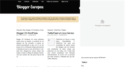 Desktop Screenshot of bloggereuropeu.blogspot.com