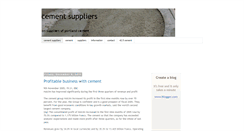 Desktop Screenshot of cementsuppliers.blogspot.com