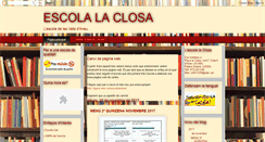 Desktop Screenshot of escolalaclosa.blogspot.com