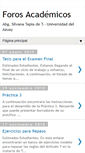Mobile Screenshot of forosacademicos.blogspot.com